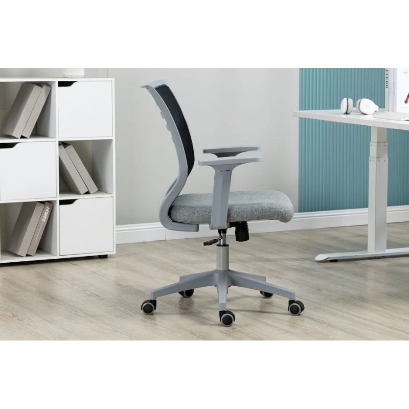 Комп'ютерне крісло поворотне Q-320 Чорний/Сірий OBRQ320CS Signal