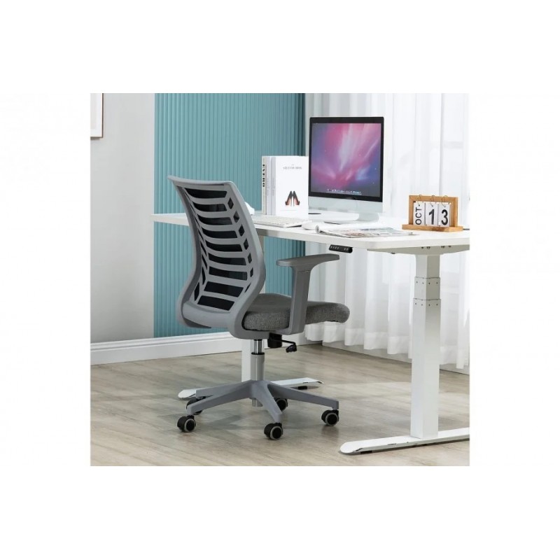 Комп'ютерне крісло поворотне Q-320 Чорний/Сірий OBRQ320CS Signal