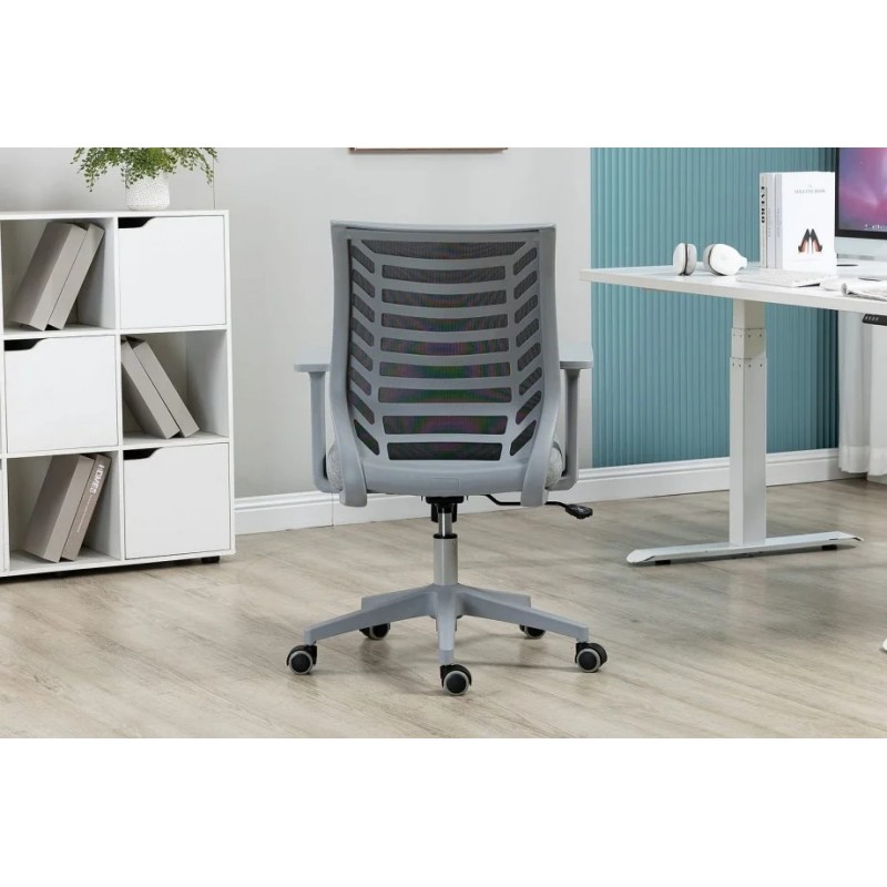 Комп'ютерне крісло поворотне Q-320 Чорний/Сірий OBRQ320CS Signal