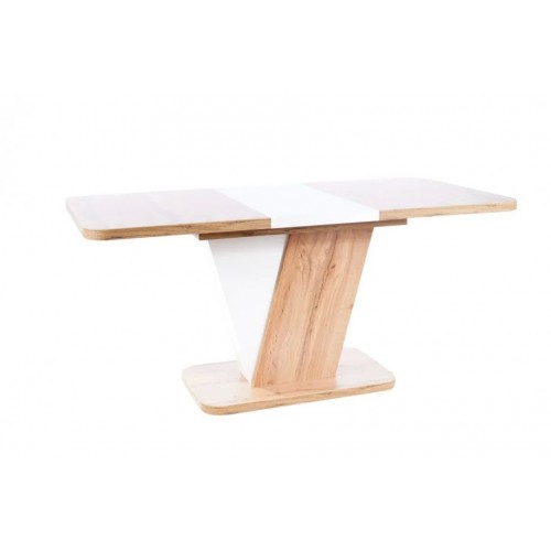 Стіл CROCUS Дуб вотан / Білий мат 120(160)X80 Signal