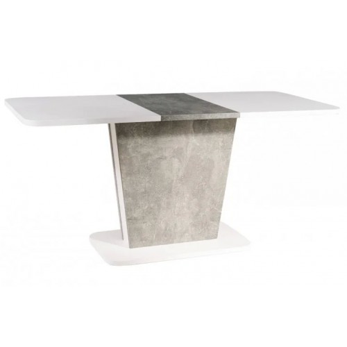 Стіл обідній Calipso 68X110 (145) Білий / Сірий Signal