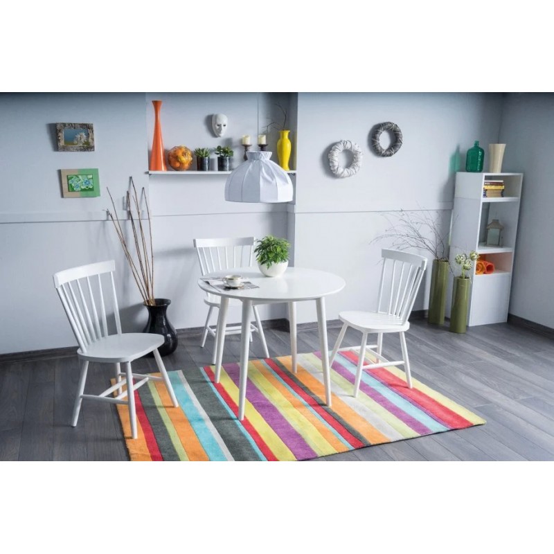 Стіл обідній Larson 90x90 Білий Signal