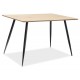 Стіл обідній Remus 120х80 Дуб / Чорний Signal