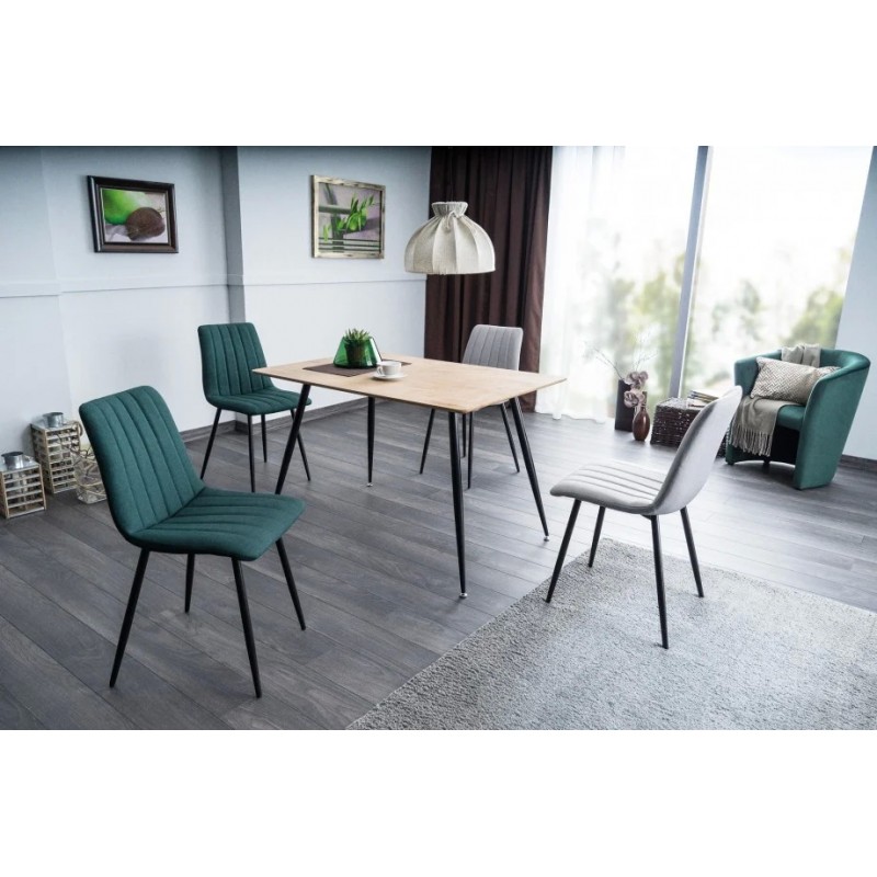 Стіл обідній Remus 120х80 Дуб / Чорний Signal