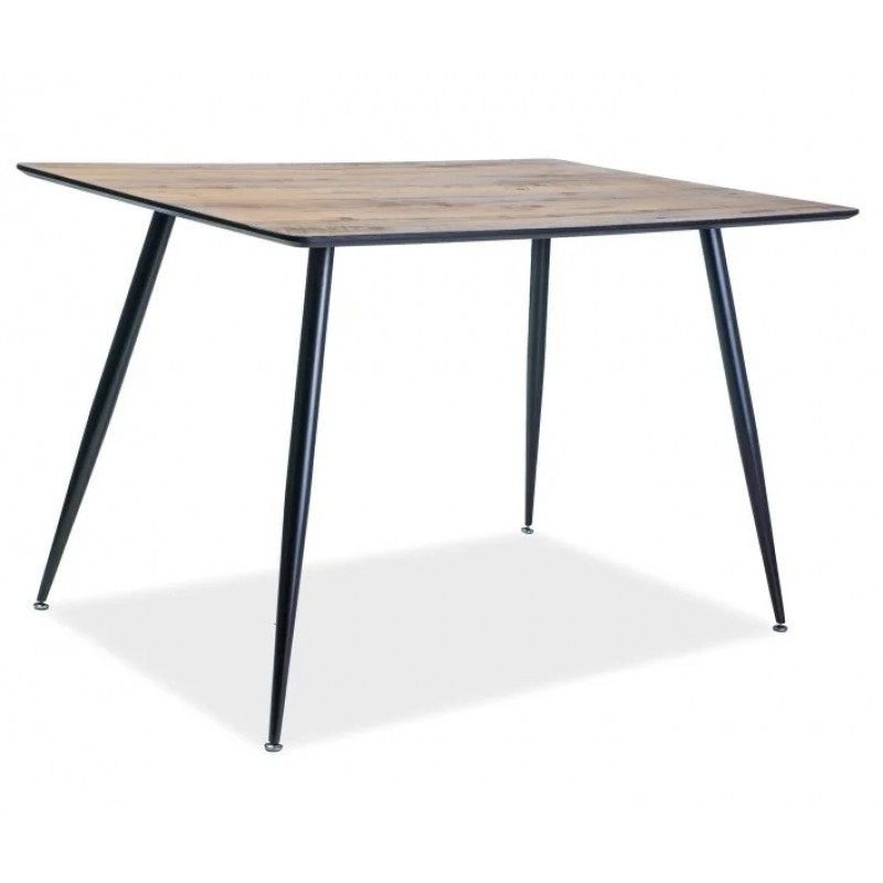 Стіл обідній Remus 120х80 Горіх / Чорний Signal