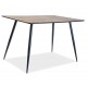 Стіл обідній Remus 120х80 Горіх / Чорний Signal