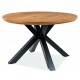 Стіл обідній Ritmo 120х120 Дуб / Чорний Signal