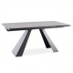 Стіл обідній SALVADORE CERAMIC II 120(180)X80 Сірий / Чорний мат  Signal