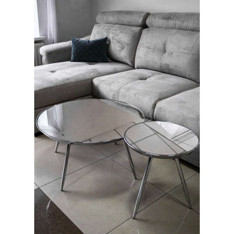 Журнальний стіл Bora C 41х41 Дзеркало / Хром Signal