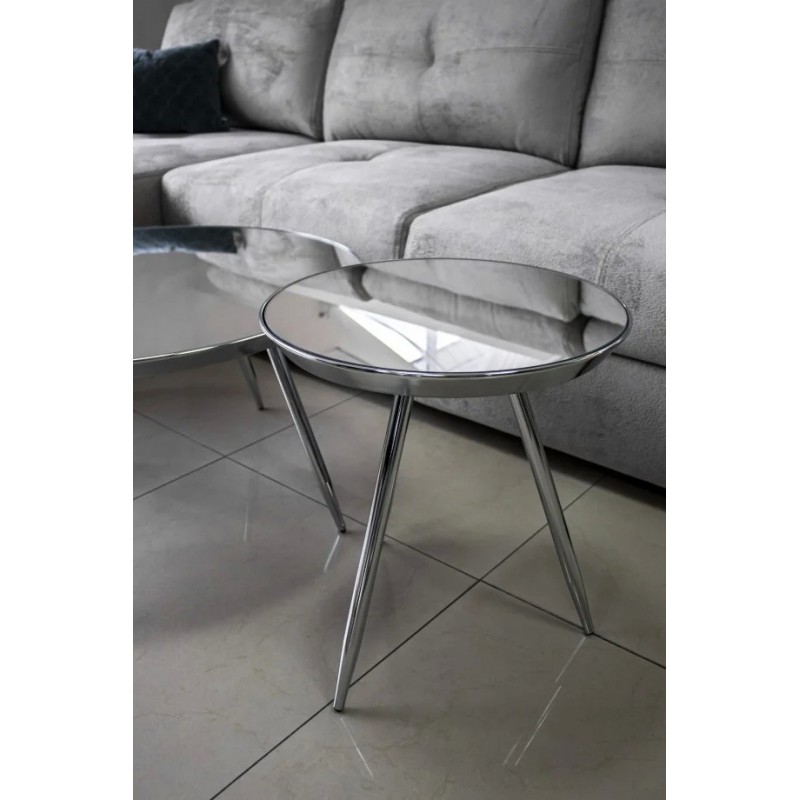 Журнальний стіл Bora C 41х41 Дзеркало / Хром Signal