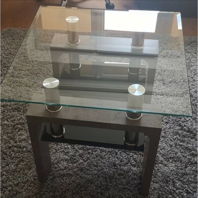 Журнальний стіл Lisa D Бетон 60X60X55 Signal