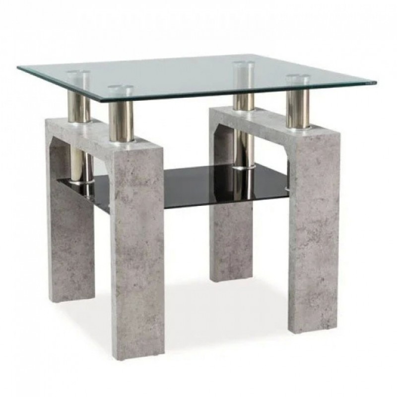 Журнальний стіл Lisa D Бетон 60X60X55 Signal