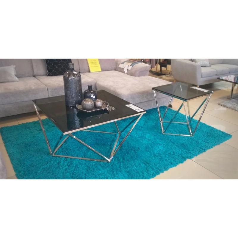 Журнальний стіл Silver B 50х50 Димчастий / Срібний Signal