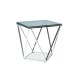 Журнальний стіл Silver B 50х50 Димчастий / Срібний Signal