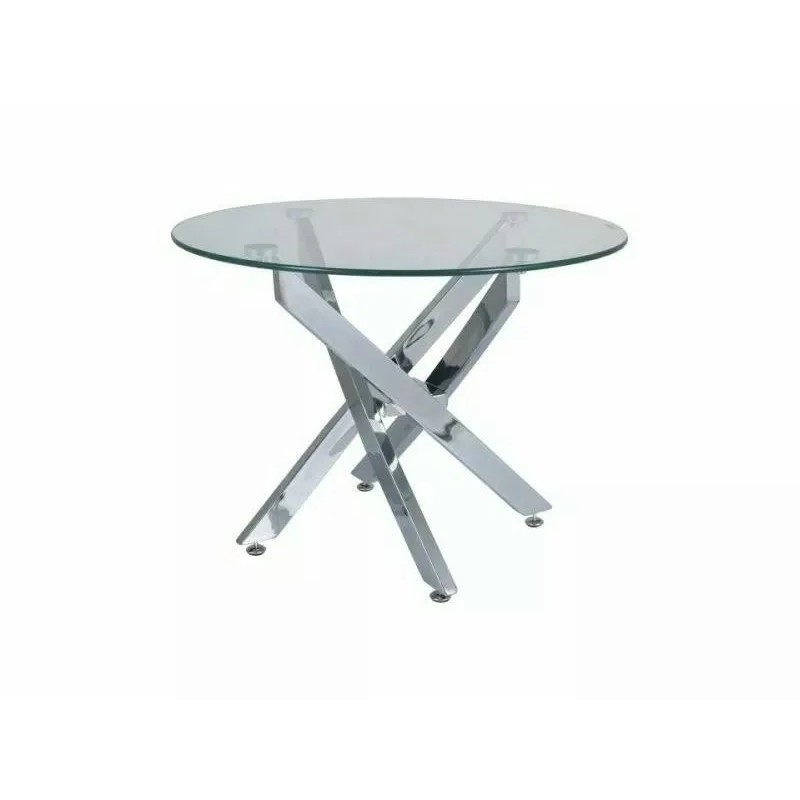 Журнальний столик AGIS A Прозорий / Хром Діаметр 60x45 AGISACH Signal