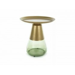 Журнальний столик TIFFANY A Діаметр 50 Золотий/Зелений TIFFANYAZLZFI50 Signal