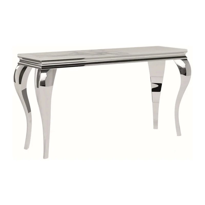 Консоль PRINCE C CERAMIC біла CALACATTA/хром 120*40 PRINCECCBCH120 Signal