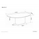 Стіл журнальний кавовий Bello A 120×80 см Чорний Signal