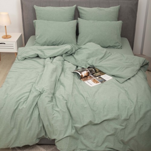 Комплект постільної білизни Viluta Двоспальний Варена бавовна Wash 49