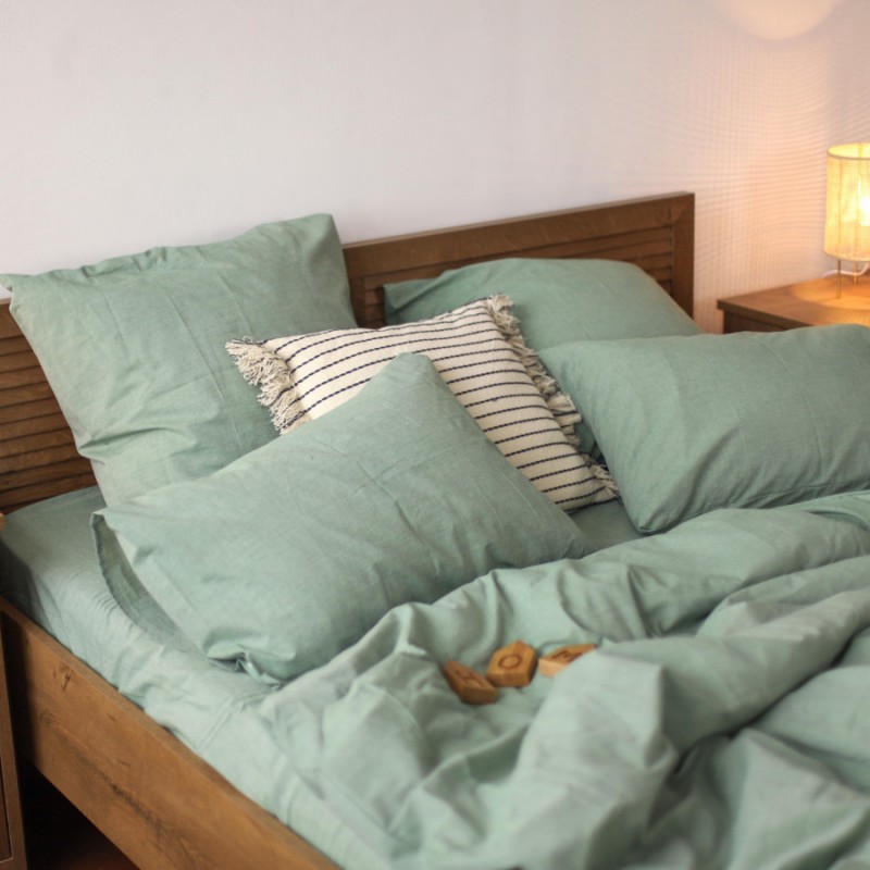 Комплект постільної білизни Viluta Євро Варена бавовна Wash 34