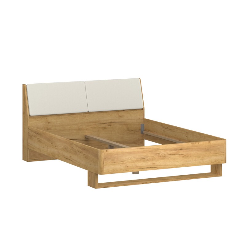 Ліжко 160 (без вкладу) AVANTI дуб крафт золотий/біла платина VMV Holding