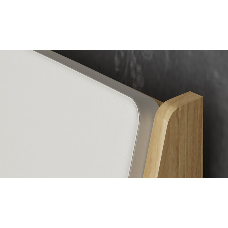 Ліжко 160 (без вкладу) AVANTI дуб крафт золотий/біла платина VMV Holding