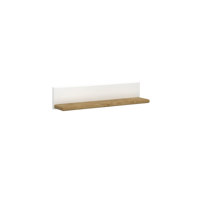 Полиця POL/120 RIVA білий / дуб Харбор золотий VMV Holding