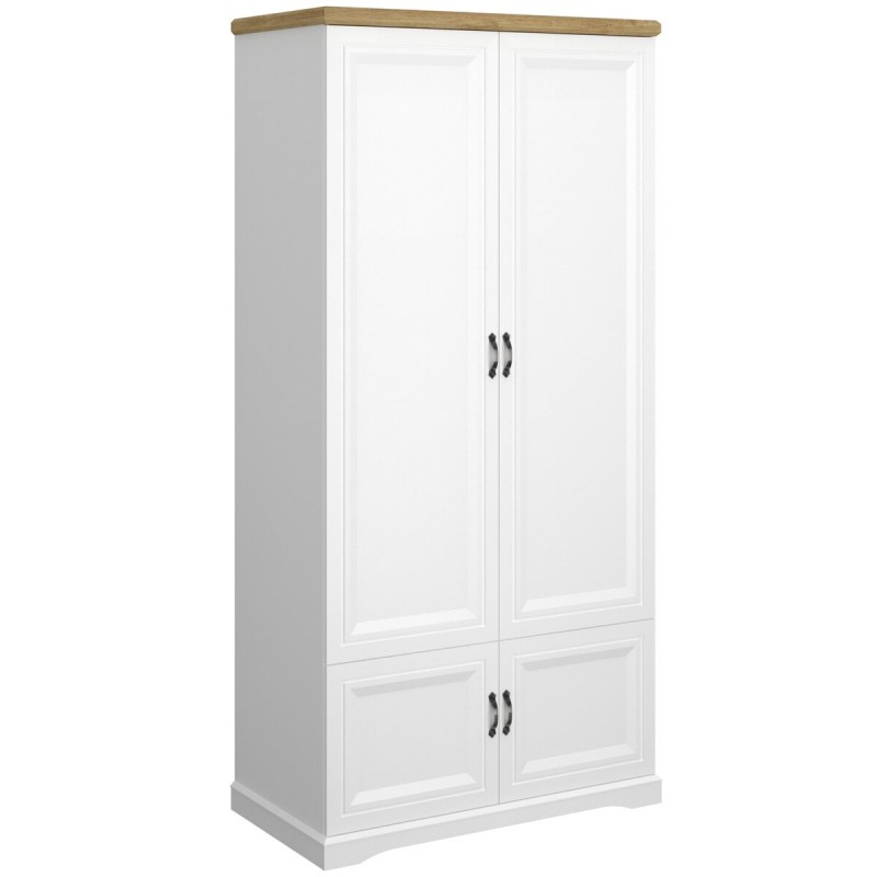 Шафа SZF 4D RIVA білий / дуб Харбор золотий VMV Holding