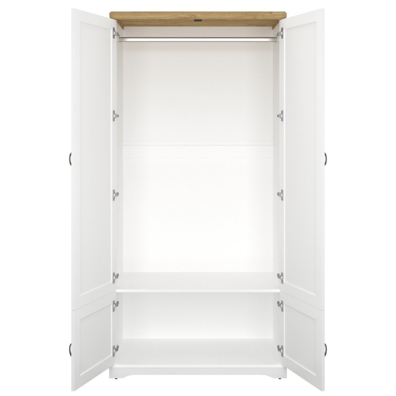 Шафа SZF 4D RIVA білий / дуб Харбор золотий VMV Holding