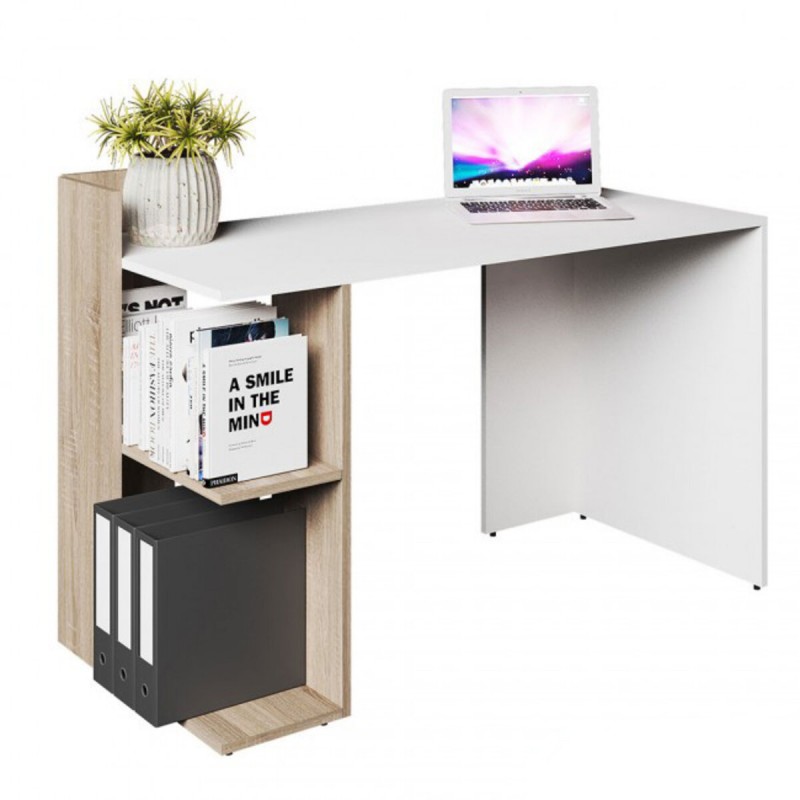 Стіл письмовий HO shelf біла платина/дуб сонома VMV Holding