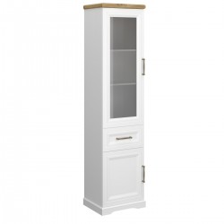 Вітрина REG 1W1D1S RIVA білий / дуб Харбор золотий VMV Holding