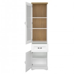 Вітрина REG 1W1D1S RIVA білий / дуб Харбор золотий VMV Holding