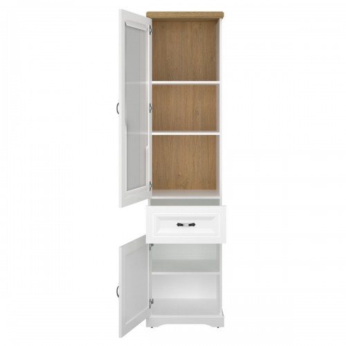 Вітрина REG 1W1D1S RIVA білий / дуб Харбор золотий VMV Holding