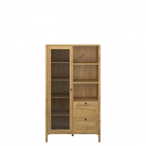Вітрина низька 1W2S KLARK дуб крафт золотий VMV Holding