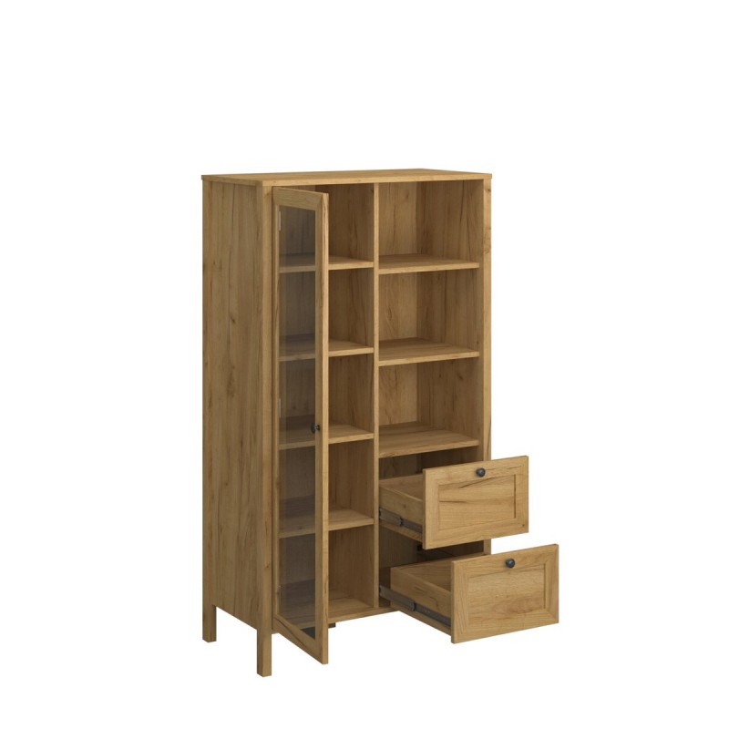Вітрина низька 1W2S KLARK дуб крафт золотий VMV Holding