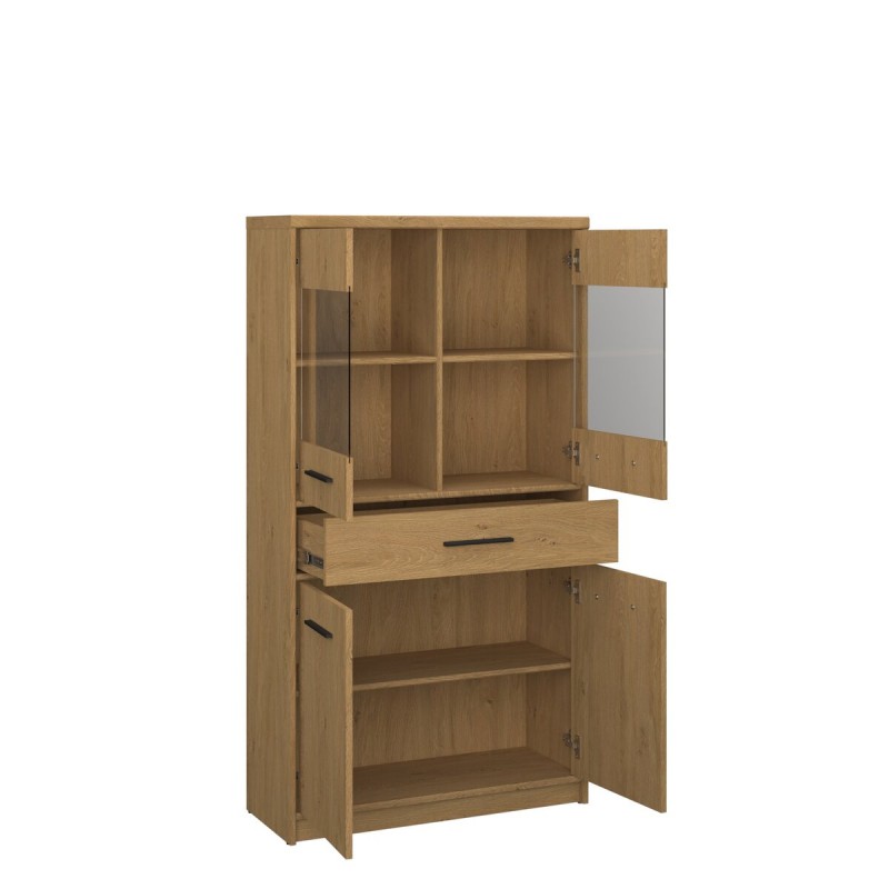 Вітрина низька 2D2W1S PAVI дуб кам'яний VMV Holding