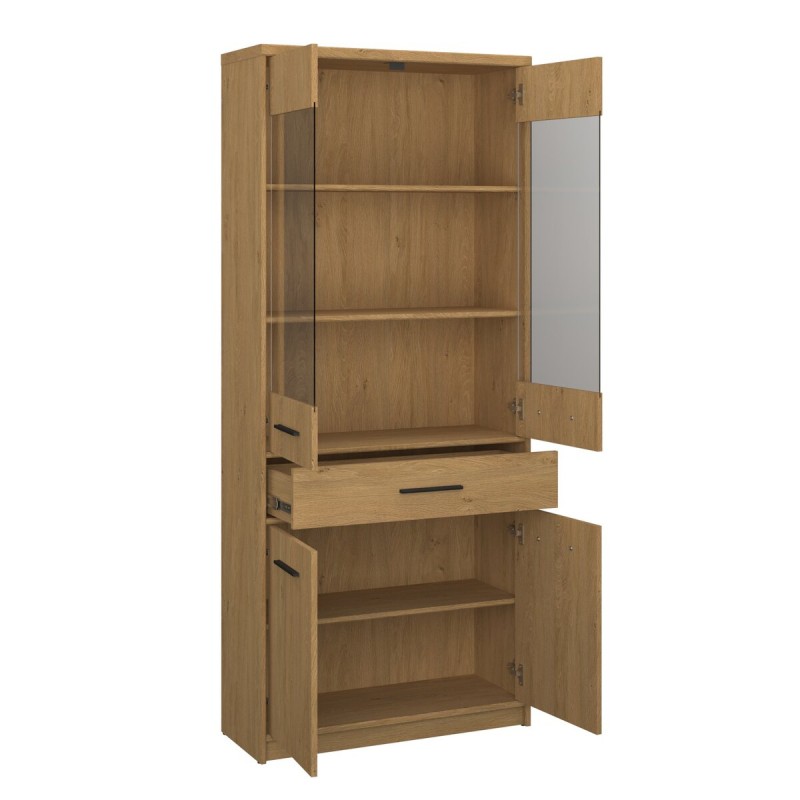Вітрина висока 2D2W1S PAVI дуб кам'яний VMV Holding
