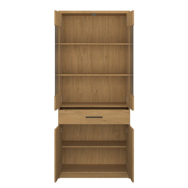 Вітрина висока 2D2W1S PAVI дуб кам'яний VMV Holding