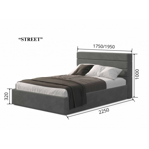 Двоспальне ліжко "Street" Viorina DEKO