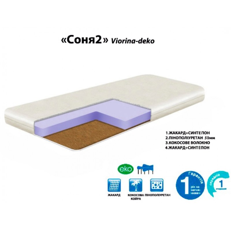 Матрац "Соня 2" 70 мм Viorina DEKO