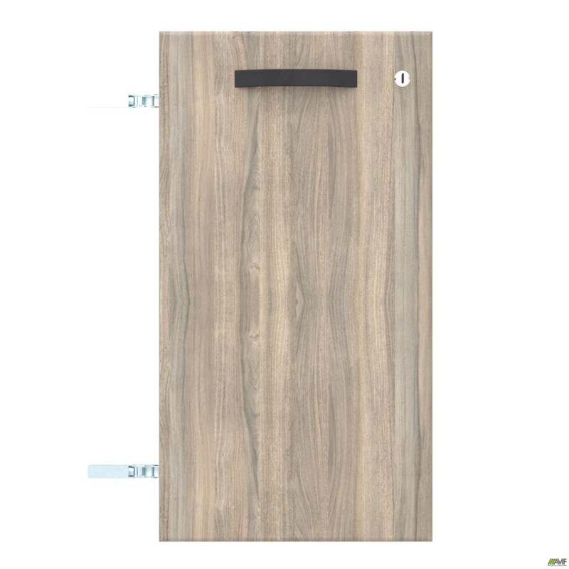 Двері SIG-710 ДСП R до SIG10 (392х740х18мм) з замком Ручка Чорний/В'яз Ліберті Димчастий AMF