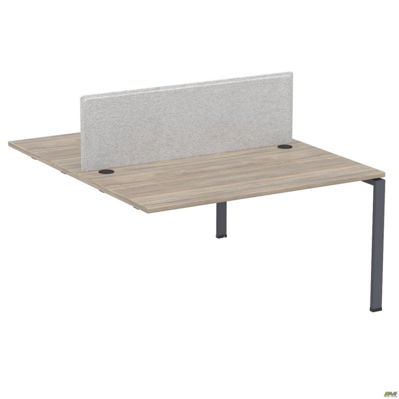 Елемент станції пристав. з укороч.перемич+Перегор SIG-544 (1387х1600х750) Чорний граф/В'яз Ліб/Сірий AMF