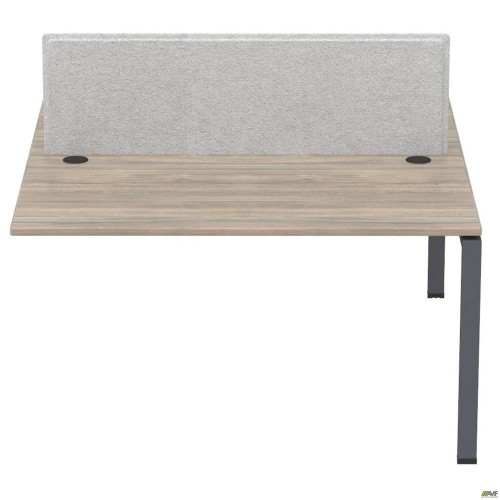 Елемент станції пристав. з укороч.перемич+Перегор SIG-544 (1387х1600х750) Чорний граф/В'яз Ліб/Сірий AMF