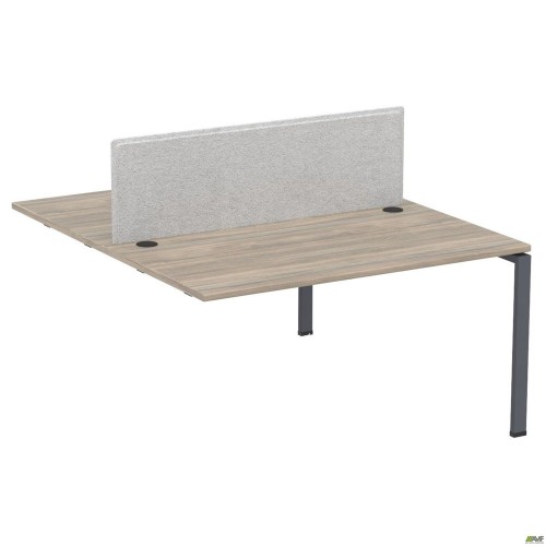 Елемент станції пристав. з укороч.перемич+Перегор SIG-545 (1587х1600х750) Чорний граф/В'яз Ліб/Сірий AMF