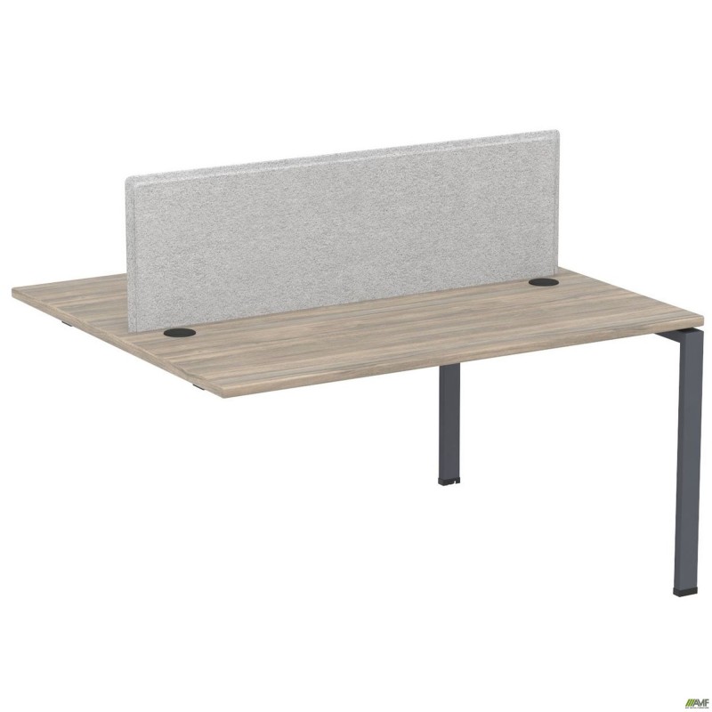 Елемент станції прист.с укороч. перемич+Перегор SIG-513 (1187х1200х750) Чорний граф/В'яз Ліб/Сірий AMF