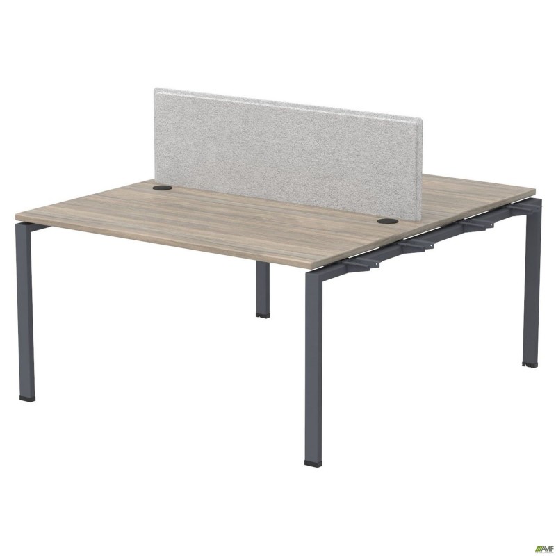 Елемент станції з кронштейнами одинар. + Перегор SIG-533 (1187х1600х750) Чорний граф/В'яз Ліберті /Сірий AMF