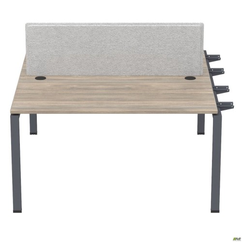 Елемент станції з кронштейнами одинар. + Перегор SIG-533 (1187х1600х750) Чорний граф/В'яз Ліберті /Сірий AMF