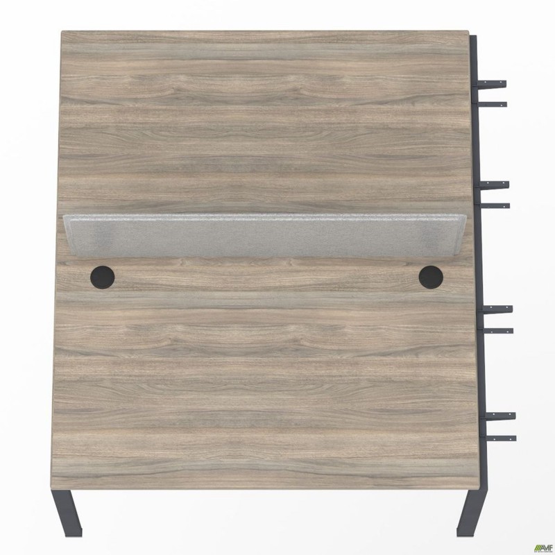 Елемент станції з кронштейнами одинар. + Перегор SIG-533 (1187х1600х750) Чорний граф/В'яз Ліберті /Сірий AMF