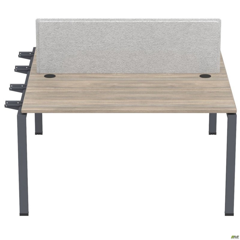 Елемент станції з кронштейнами одинар. + Перегор SIG-535 (1587х1600х750) Чорний граф/В'яз Ліберті /Сірий AMF