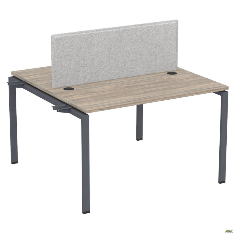 Елемент станції з кронштейнами одинар.+Перегор SIG-503 (1187х1200х750) Чорний граф/В'яз Ліберті/Сірий AMF